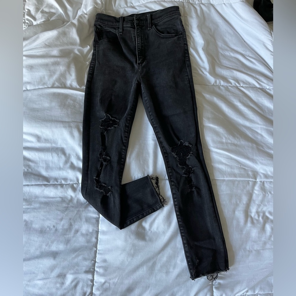 Abercrombie & Fitch Black High Rise Skinny Jeans